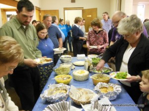 Reformation Lutheran Church Lent Lenten dinner soup and salad